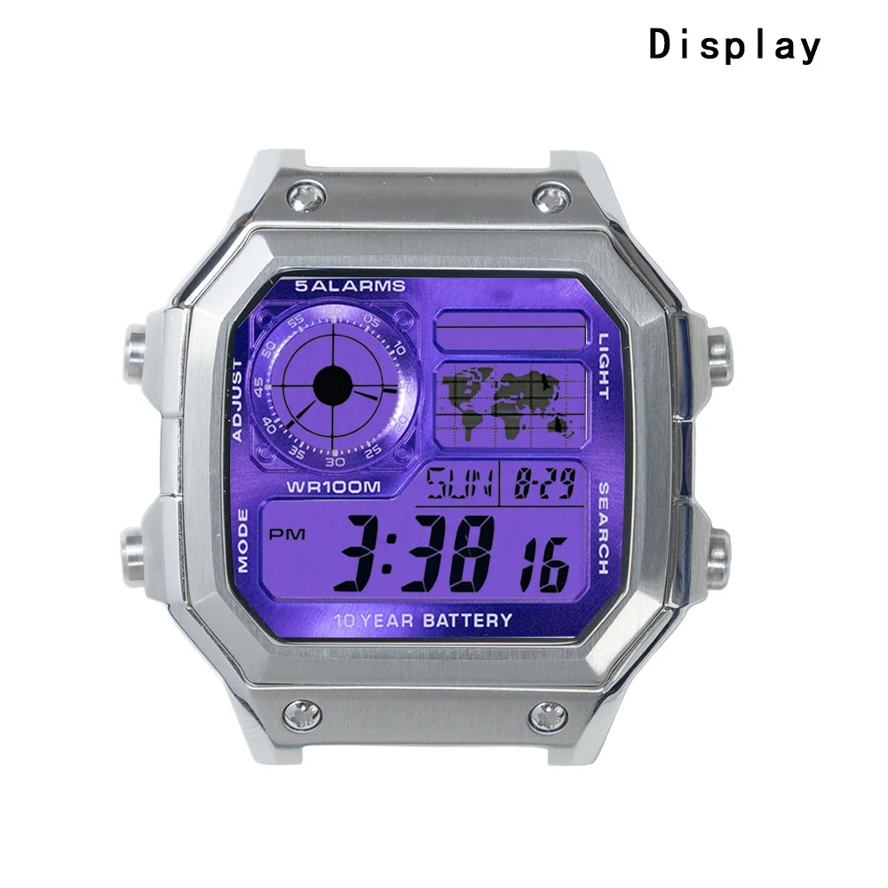 17 Colors PVC Watch Face Sticker Filter for CASIO AE1200 AE1300 WS1600 PVC Display Screen Color-changing Film Watch Accessory