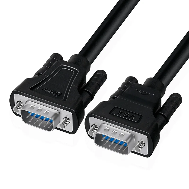 Factory Price VGA Male-Male HD Cable Black 20M VGA Cable Video Coaxial Monitor Cable for Laptop TV