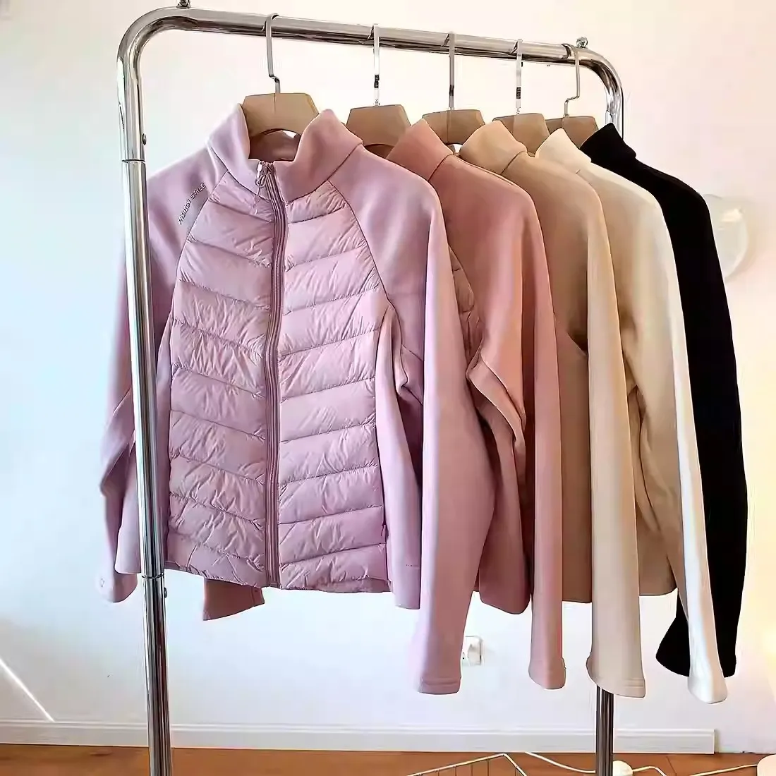 Lightweight Stand Collar Women Down Jackets Autumn Winter 90% Down Patchwork Slim Fit Warm Coat Female Casual Bottom Inner Liner