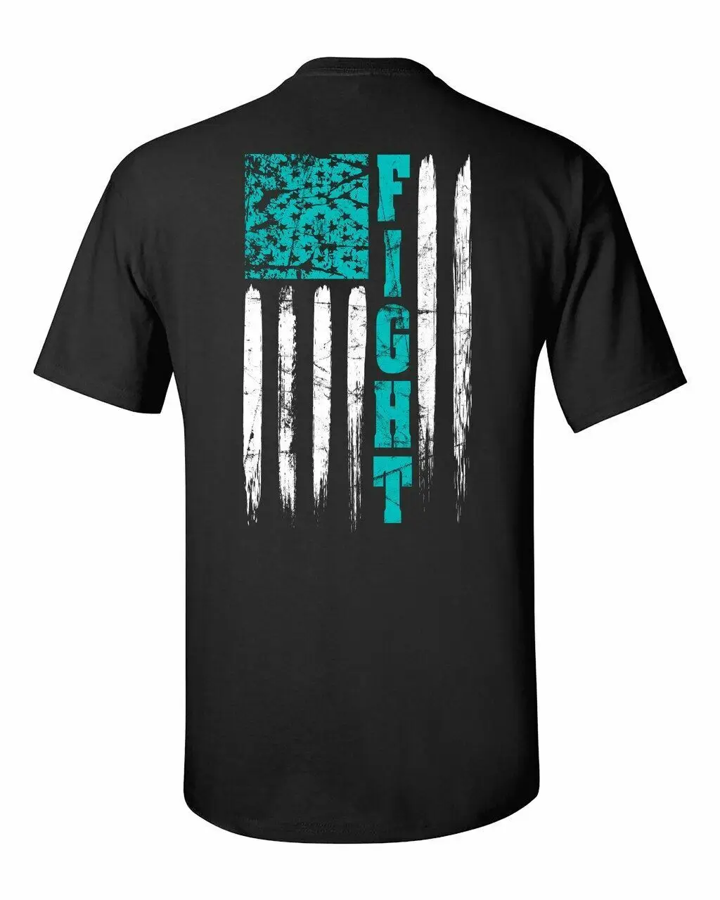 Ptsd Fight Bandiera Americana Adulti T Shirt Manica Corta