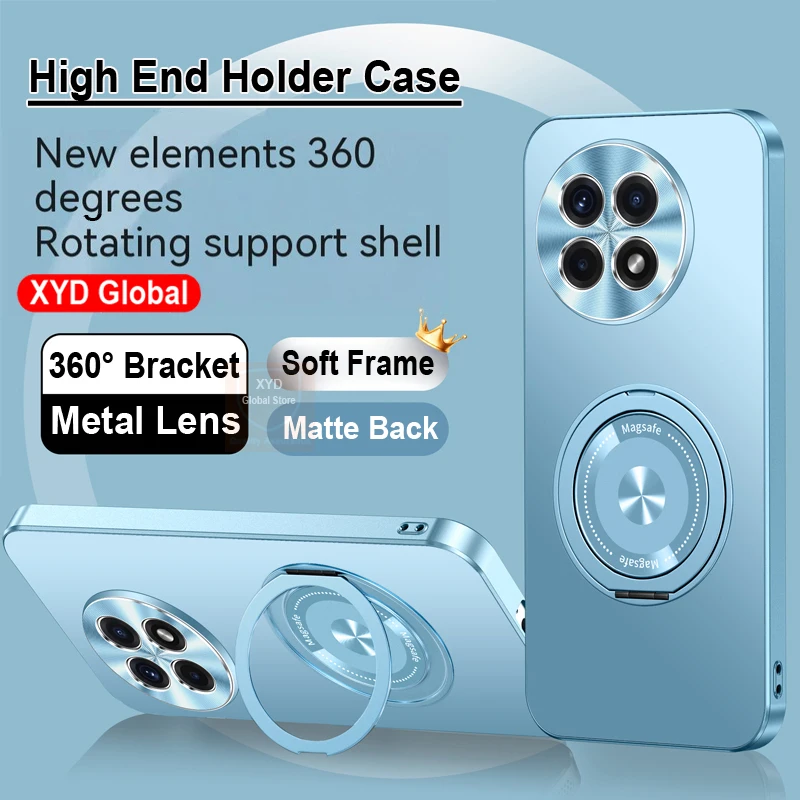 

High End For OnePlus Ace5 Pro Case Magnetic Holder Ring Cover For One Plus Ace5 Pro Ace 5 Phone Case Shell 360 Bracket Stand Bag