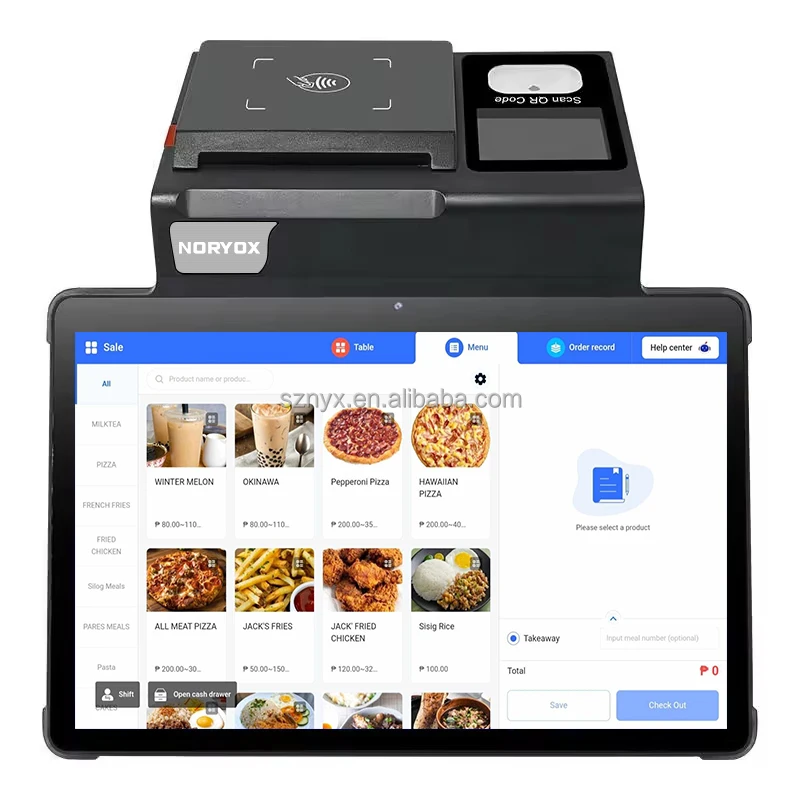 NB11T Order Payment Touch Screen Desktop Android 14 Pos NFC Card Reader Machine Handheld Pos Tablet For Restaurant