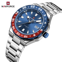 Naviforce 9249 Sports Simple Business Fashion Men's Quartz Watches Classic Stainless Steel Waterproof Luminous Wristwatch Gifts