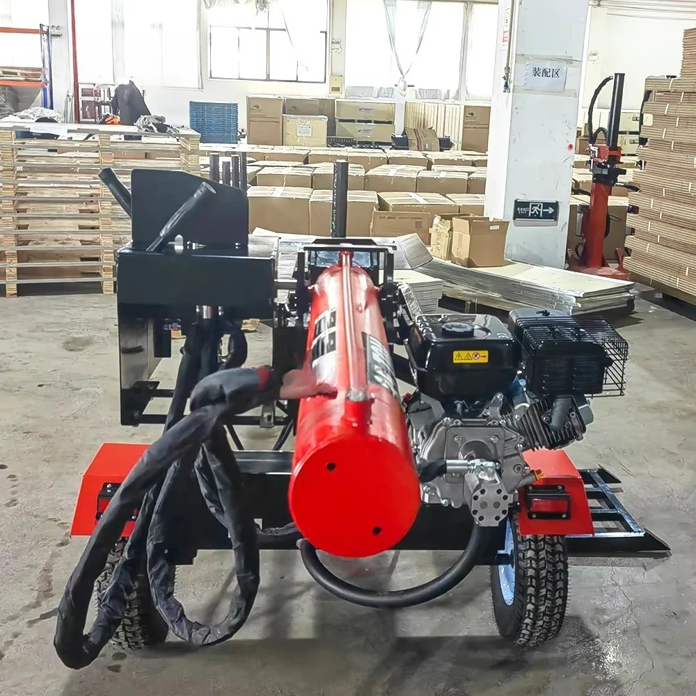 35 Ton Professional Wood-Working Forest Timber Wood Log Splitter With Hydraulic Log Lifter Arm