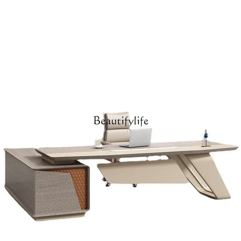 

ls 51High-end light luxury desk, simple modern class desk