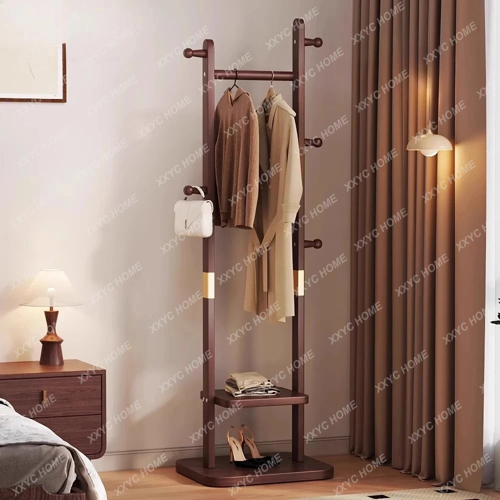 

Solid wood coat rack small floor rack bedroom office living room home indoor vertical