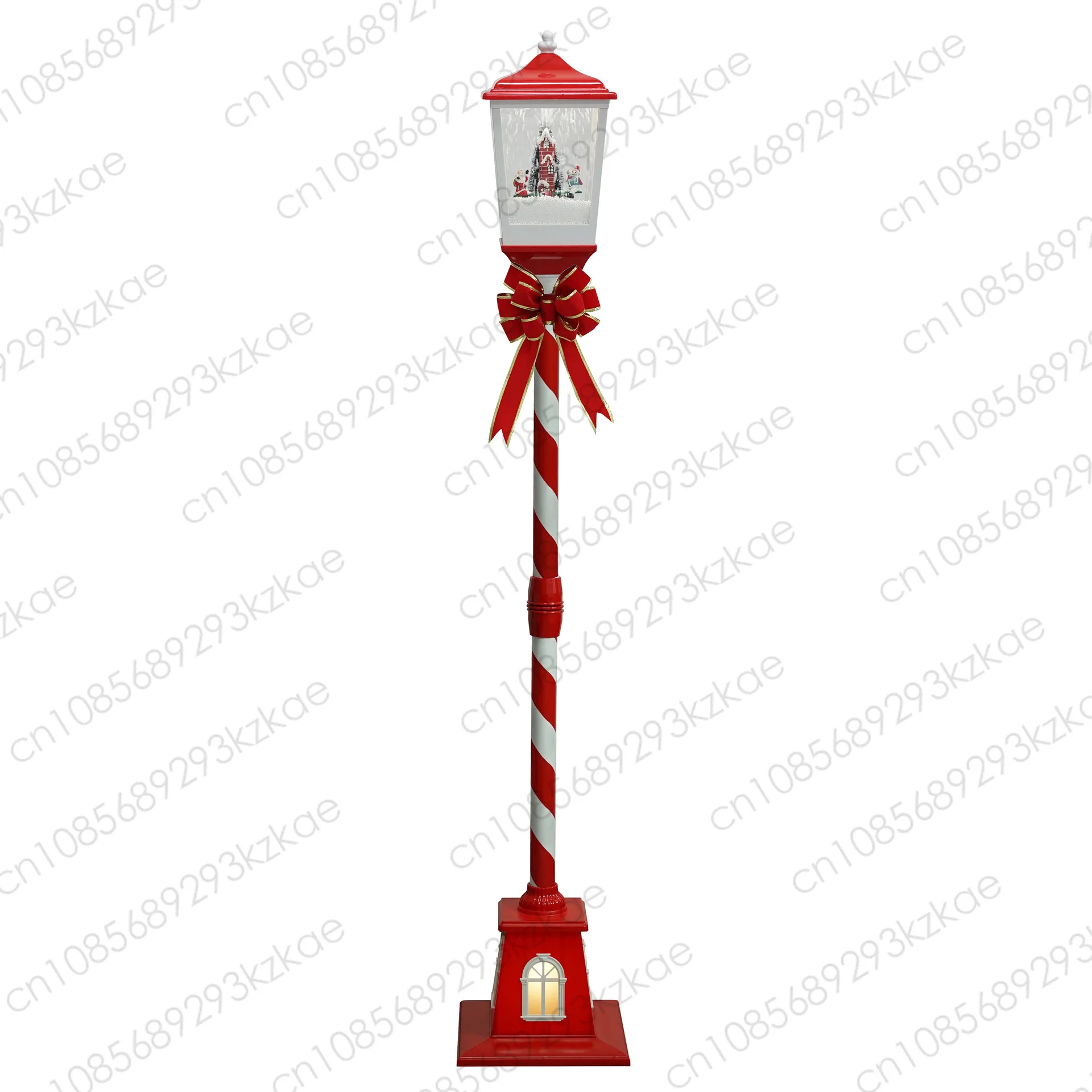 Lucky Snow Christmas Ornaments New European Snow Small Street Lights Dynamic Interior Festival Dress Up Products Music Lights