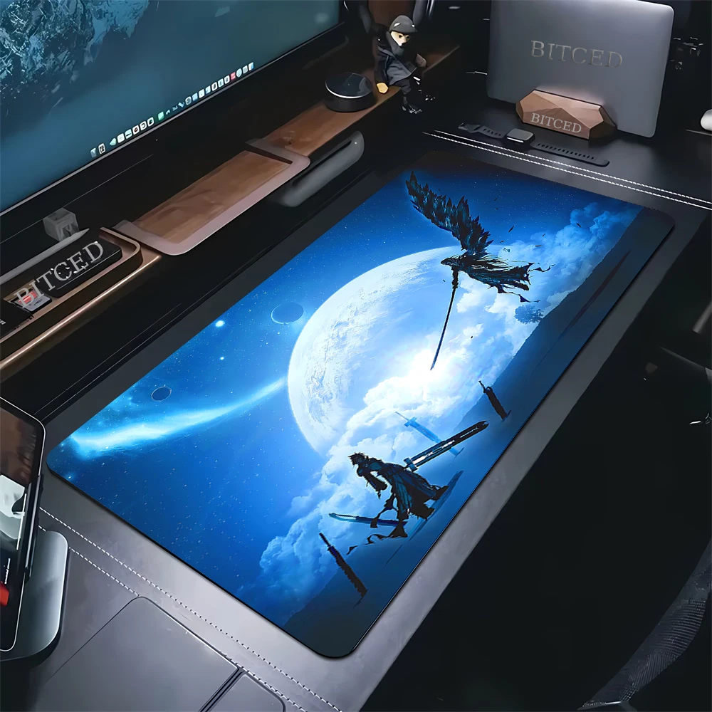 Final Fantasy 7 Large Gaming Mouse Pad PC Gamer Mouse Mat Computer Laptop Mousepad Keyboard Pad Big Desk Mat XXL Office Mausepad