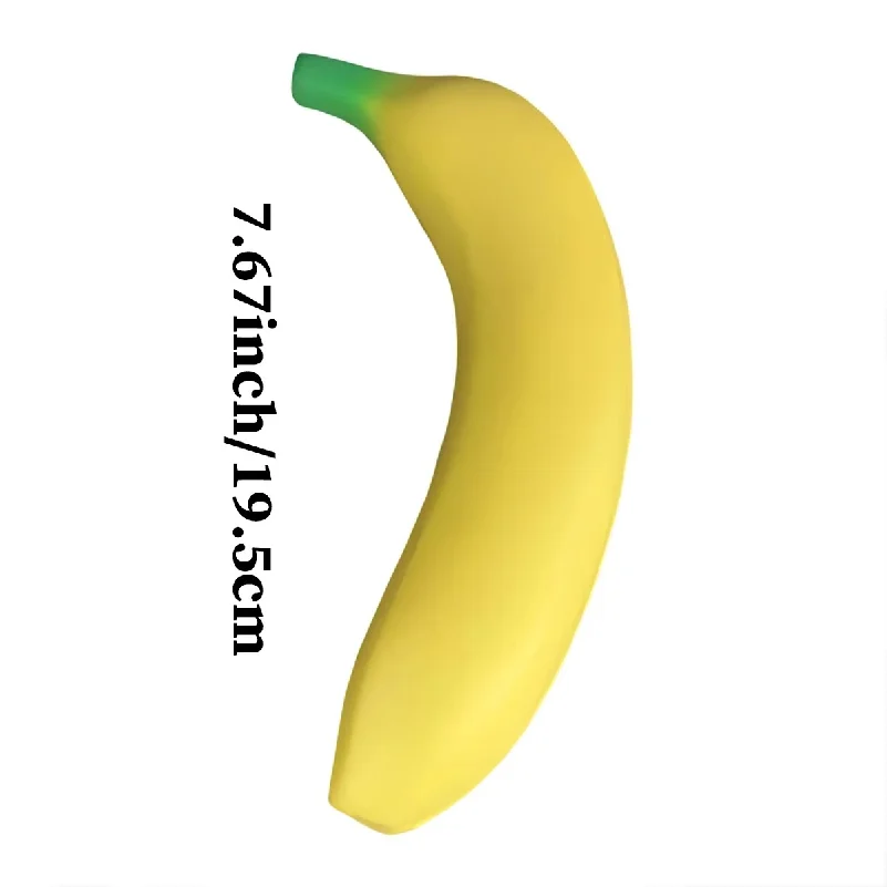 3 Pieces/2 Pieces/1 Piece Pack of Ultra-Soft Banana-Shaped Slow-Rebound Toys, Realistic Banana-Shaped Toys That Can Also Be Used