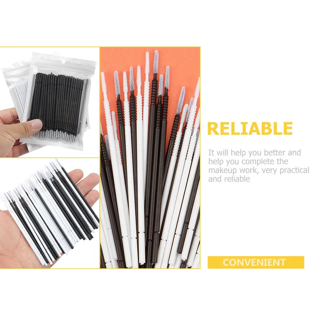 

400Pcs Eyelash Cleaning Brushes Eyebrow Grafting Tools Micro Swabs for Extensions Makeup Gift Eyelash Grafting Brush