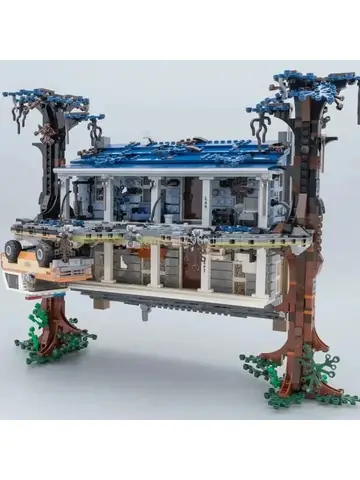 2499 Uds. Kit de ladrillos modelo de bloques de construcción al revés Compatible 75810 para niños adultos juguetes de Navidad y cumpleaños regalos