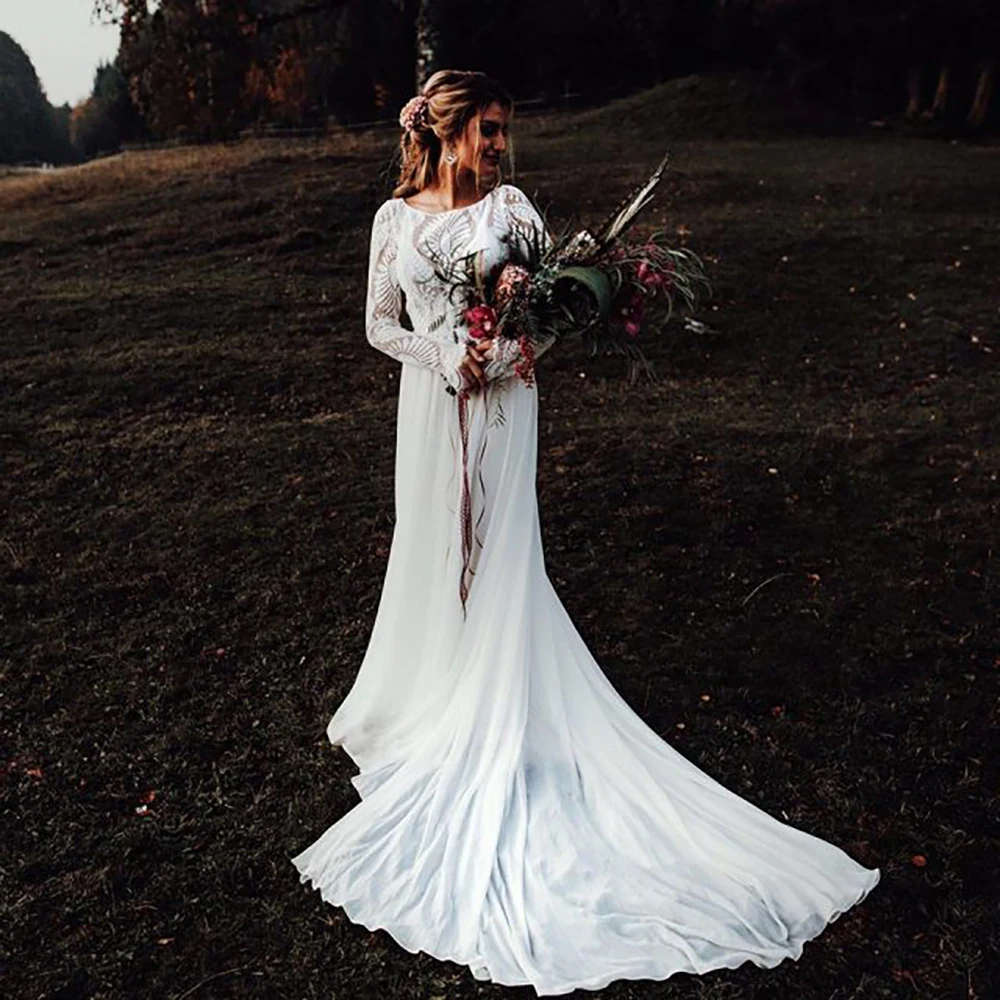Fantasy Elegant Tulle Women Wedding Dresses Lace Decals A-Line Bridal Gowns Sexy Mopping Length Princess Vestidos De Novias 2024
