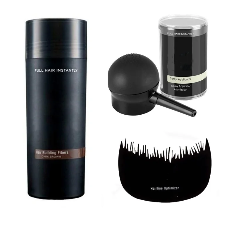 

9-цветные порошки для восстановления волос, кератиновый аппликатор, волокна для наращивания волос, распылительный насос, продукты для роста волос, красота, здоровье, 27,5 г