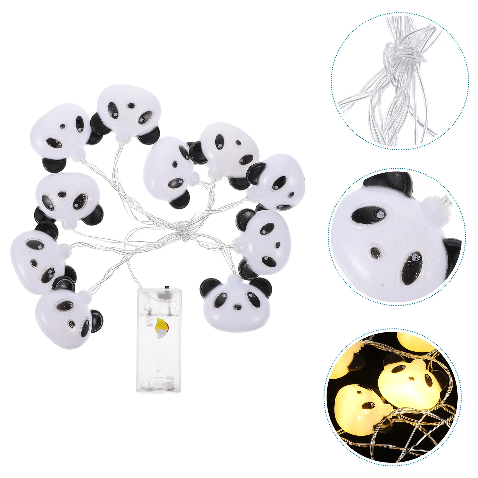 1 مجموعة الباندا سلسلة ضوء الإبداعية LED مصابيح ديكور غرفة زخرفة عطلة ضوء المحمولة سقف الباب نافذة هوك السرير الصورة #6