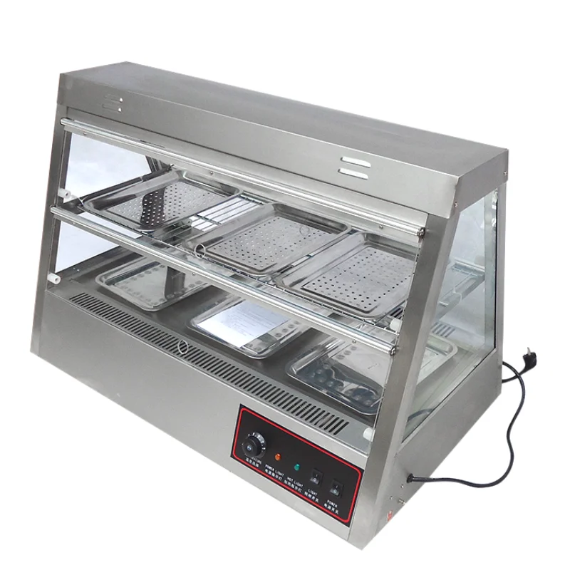 Wholesale 510L 2 Layer High Performance Commercial Counter Top Electric Food Warmer Cabinet Displaypromote sales