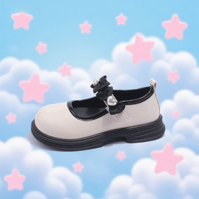 

Kids Patent Leather Mary Jane Shoes Bow Girls School Shoes Low Heel Princess Dress Shoes Toddler Little Girls Fashion Footwear