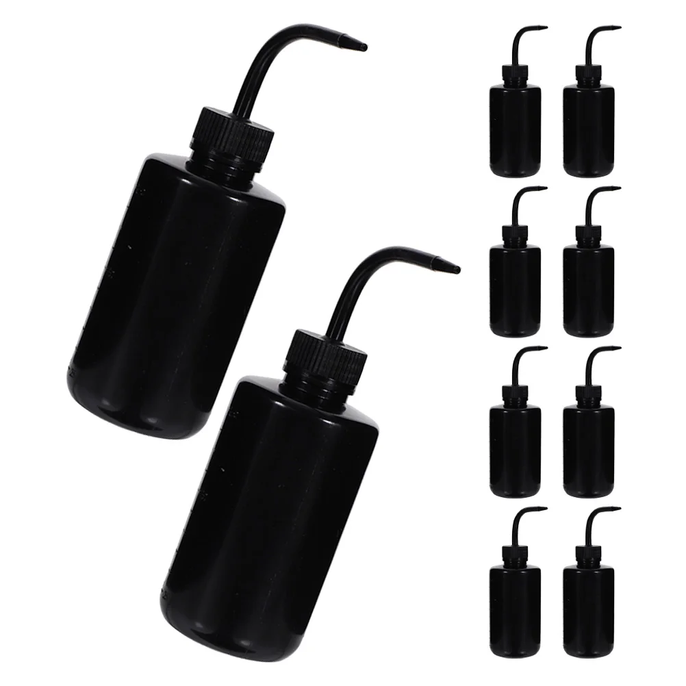 

10Pcs Squeeze Bottle Flower Watering Bottle Empty Plastic Bend Spout Dispensing Bottle Indoor Plants Household Daily Use