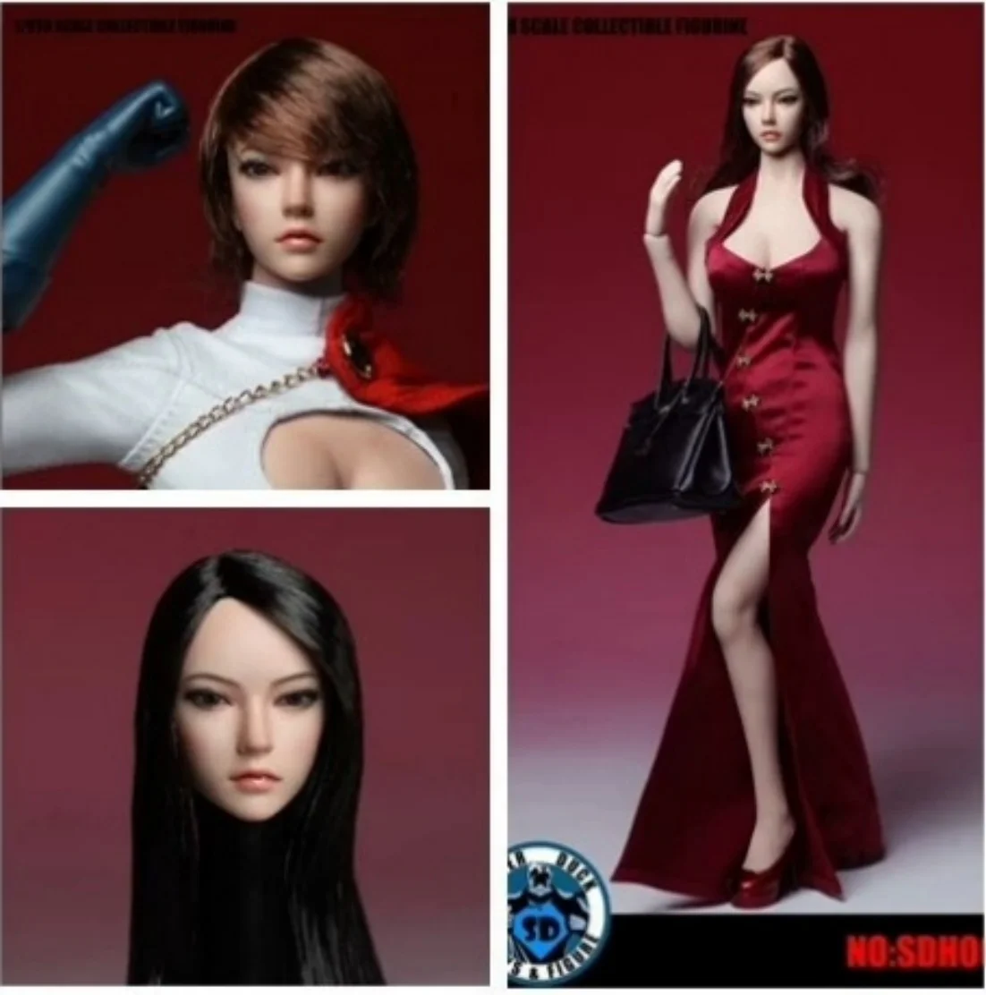 1/6 Super Duck SDH002 голова девушки лепка резная модель игрушки подходят для 12 дюймов TBL/Worldbox/JIAOU экшн-фигурка тела