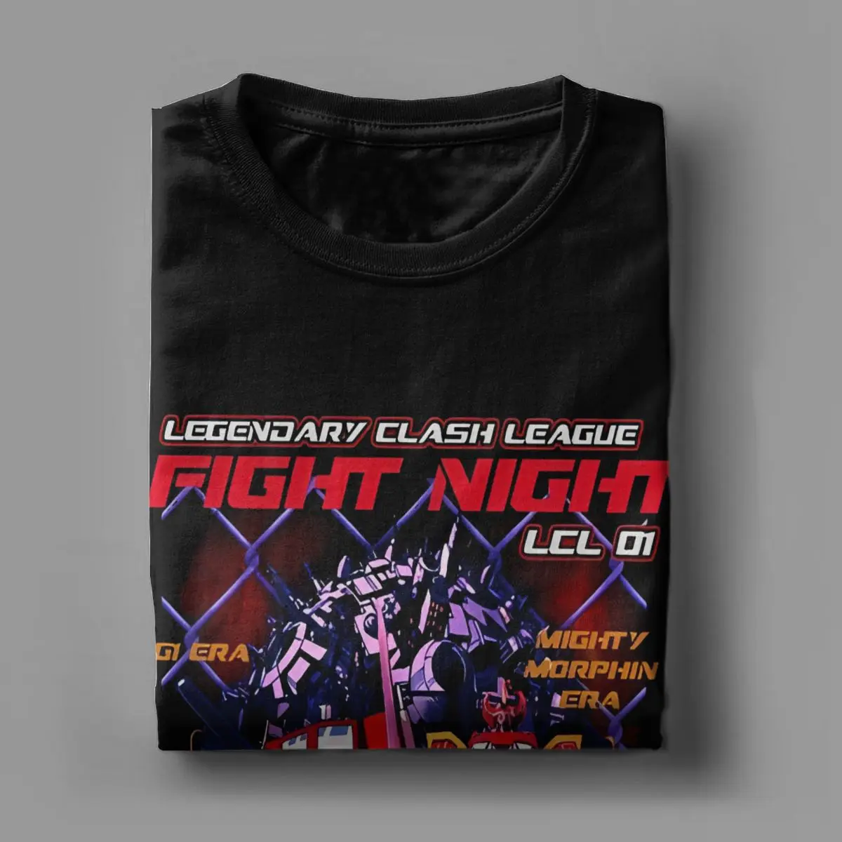 OPTIMUS Vs Megazord Legendary Clash League Transformers Outfit Shirt Men Women Funny Cotton Graphic Print Cloth