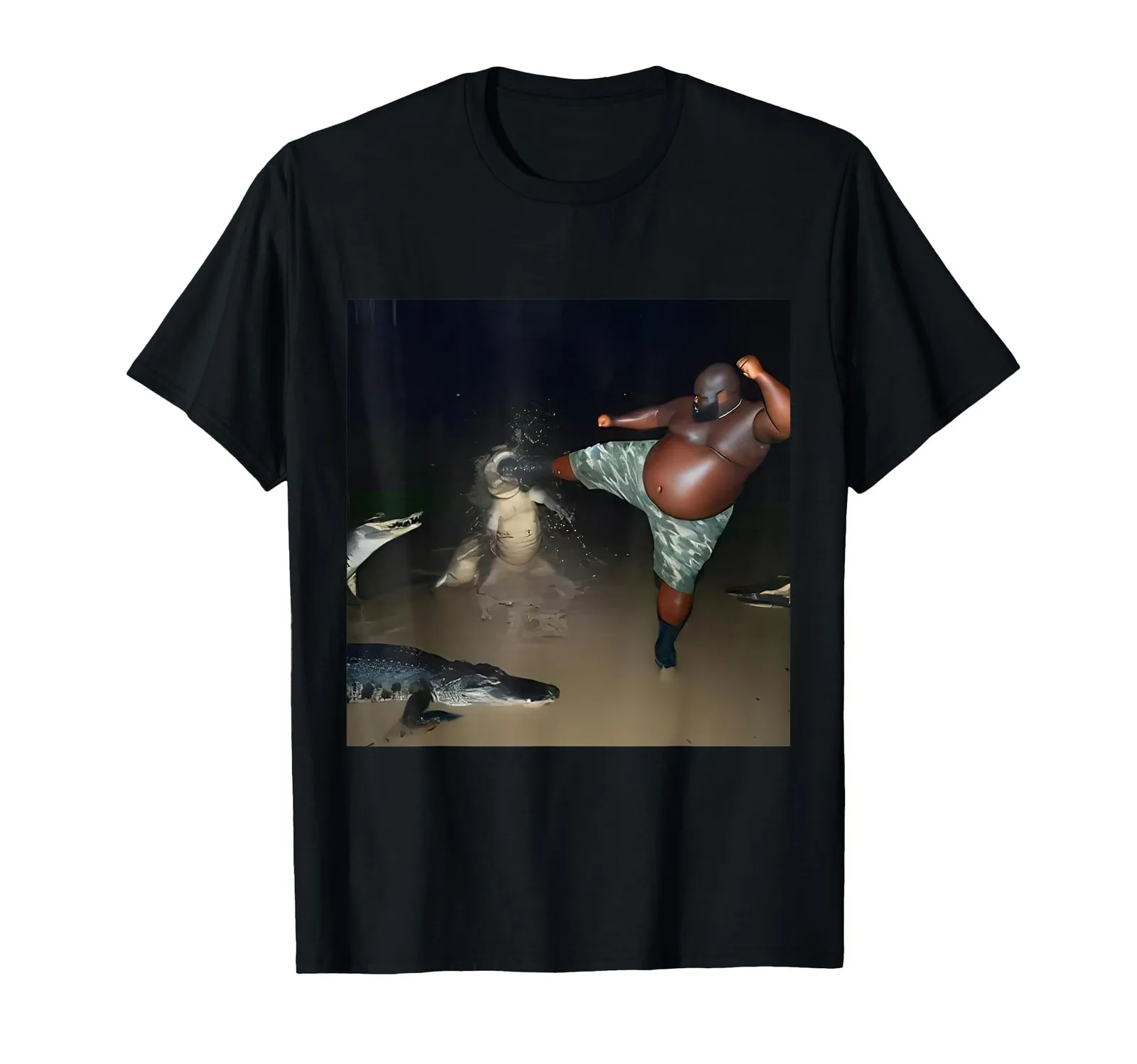 

Funny Alligator Kick Meme T-Shirt – Oddly Specific Humor Design