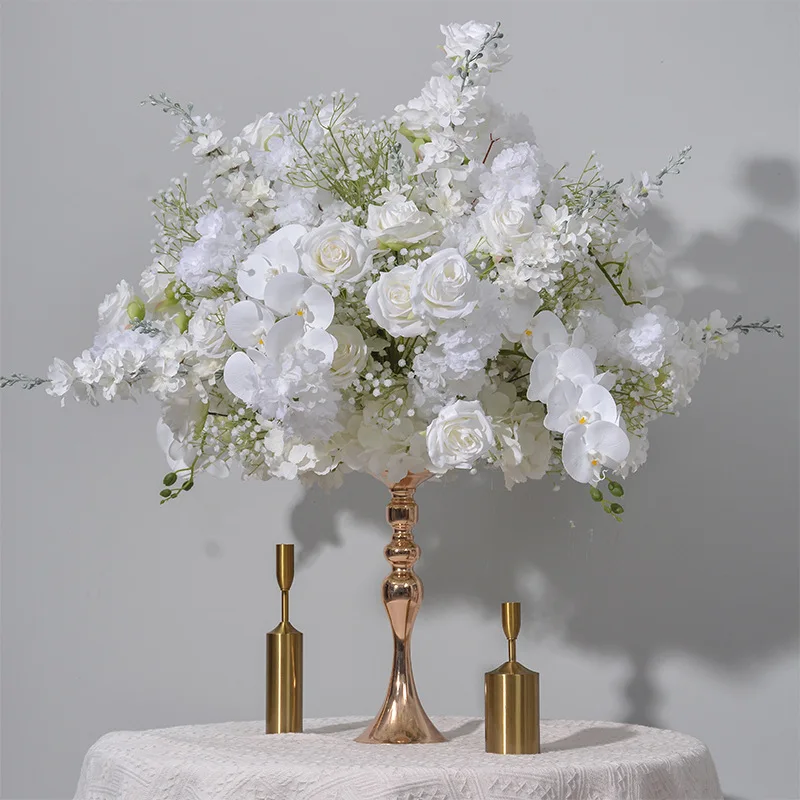 Großhandel Bunte Künstliche Rosen-Grüngut-Blumenkugel Tischdekoration für Hochzeiten, Straßenbegleiter und Schaufenster-Blumendekor – Detail 8