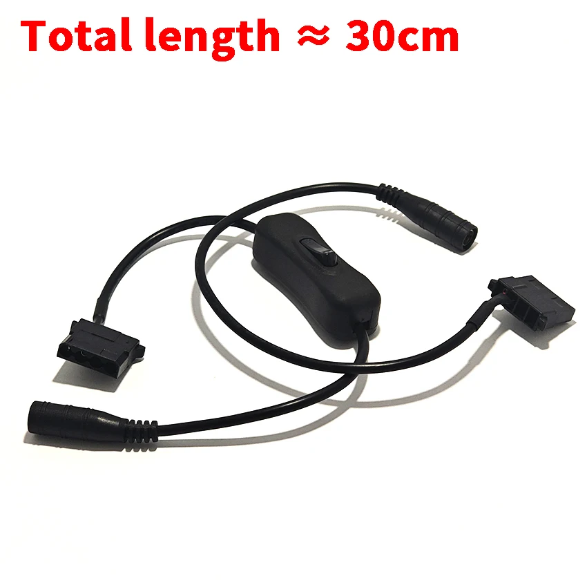 DC 5.5X2.1 To IDE Molex Female DC 5.5x2.1mm to Big 4Pin Converter Adapter Power Supply Cable For Computer Fan Adapter Cable