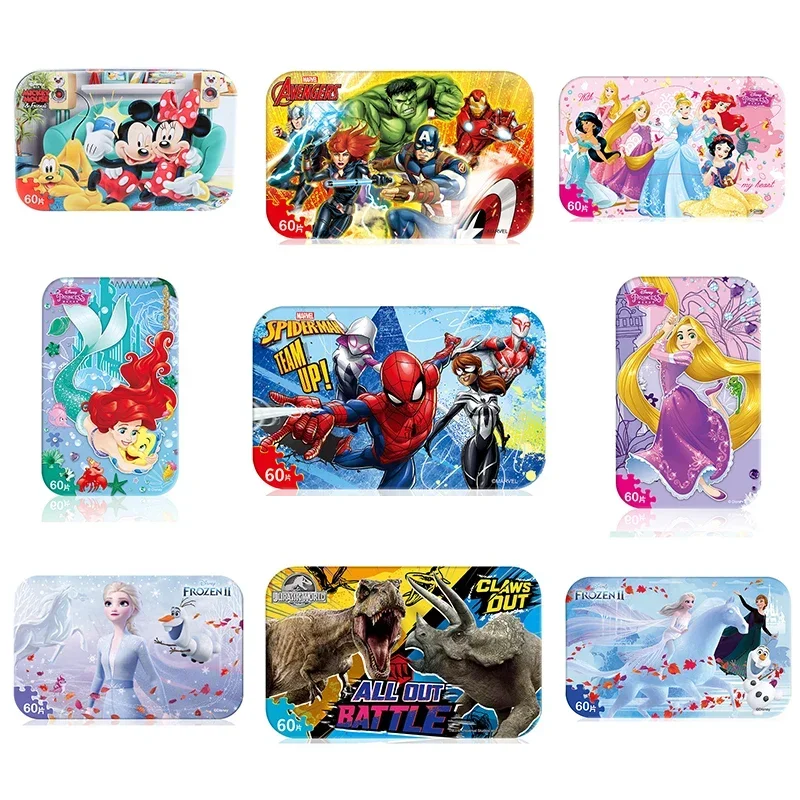

Disney Mickey Mouse Princess Frozen Puzzle Snow White 60-piece Puzzle Toy Children's Wooden Puzzle Educational Toys for Children