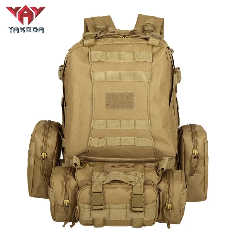 

YAKEDA MOLLE FUNCTIONAL TACTICAL BAGS outdoor hiking sports duffel bag outdoor training tactical backpack for men and women