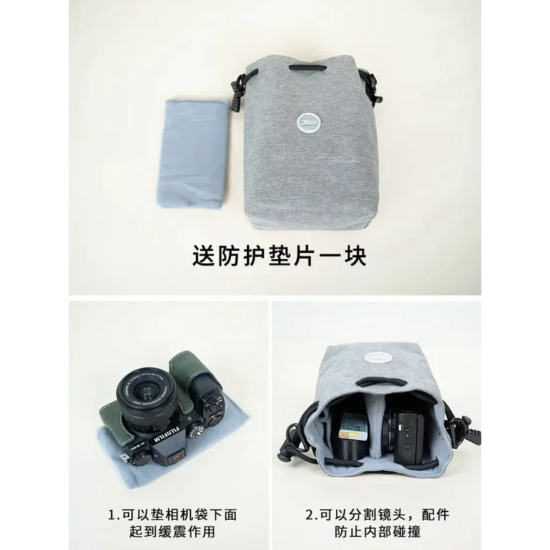 For Fuji Denim Camera Bag Canon Buggy Bag Mirrorless Camera Sony Liner Bag Nikon Protective Case