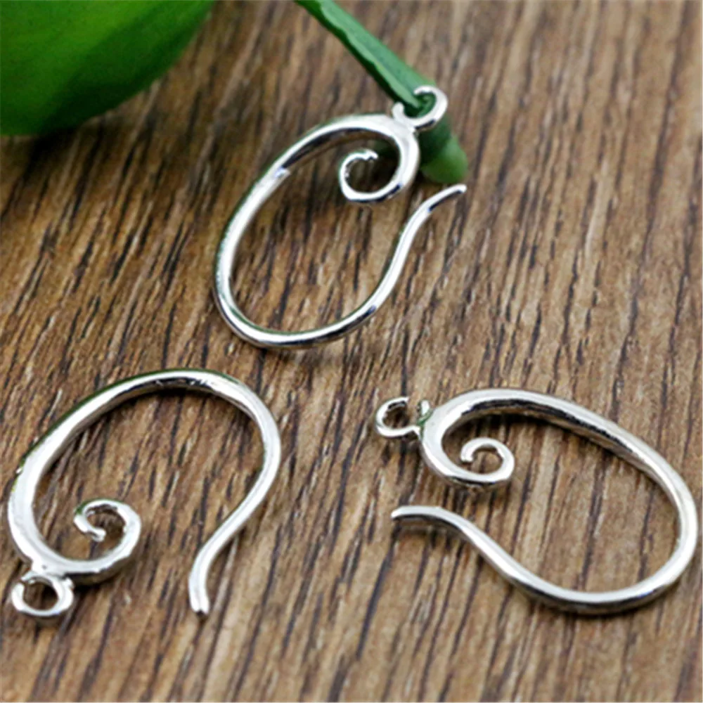 10pcs ( 5pair) 19x11mm Rhodium Colors Plated popular Ear Hooks Earring Wires for Handmade Women Fashion Jewelry Earrings-L2-48