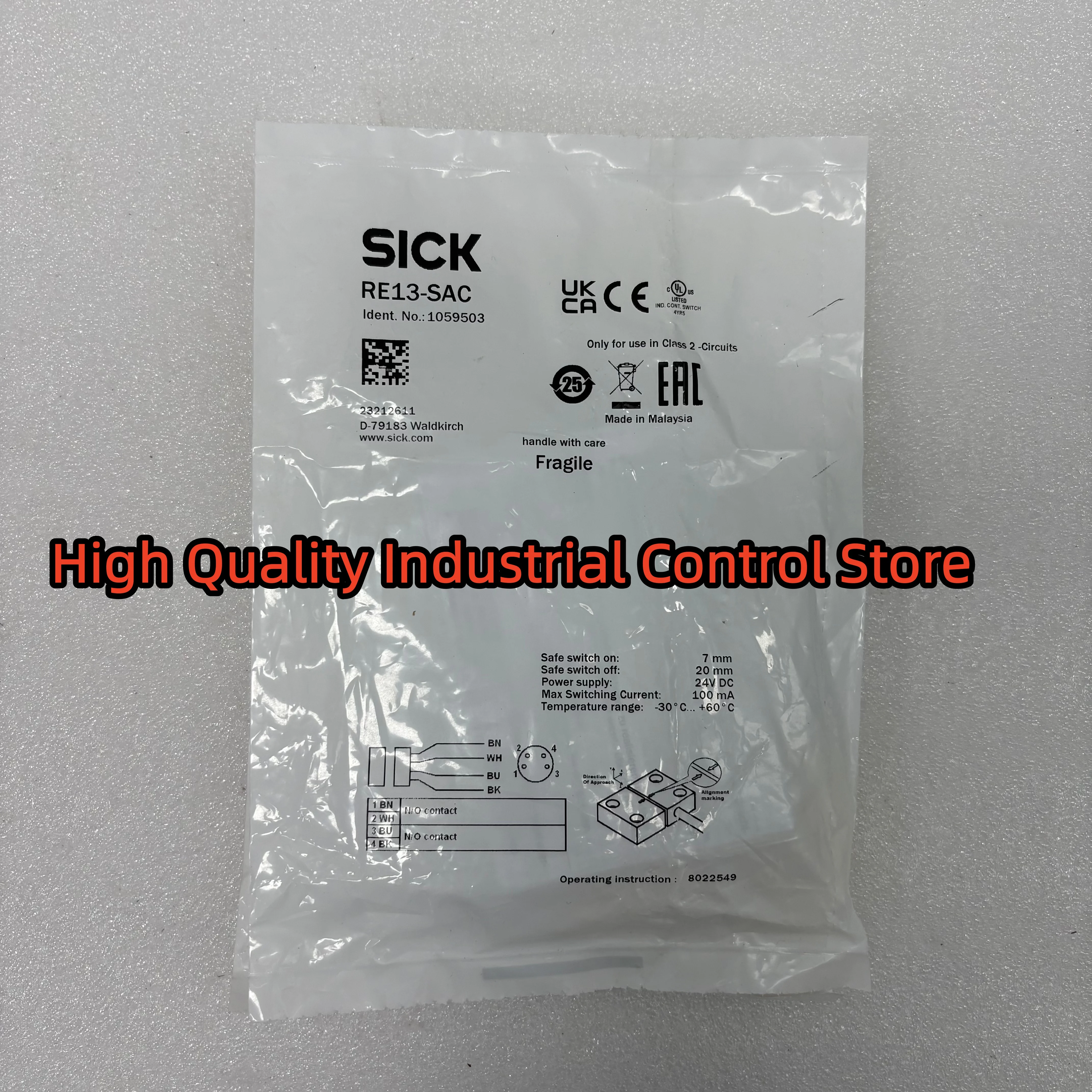 

Новый оригинальный RE13-SAC 1059503 Выключатель безопасности