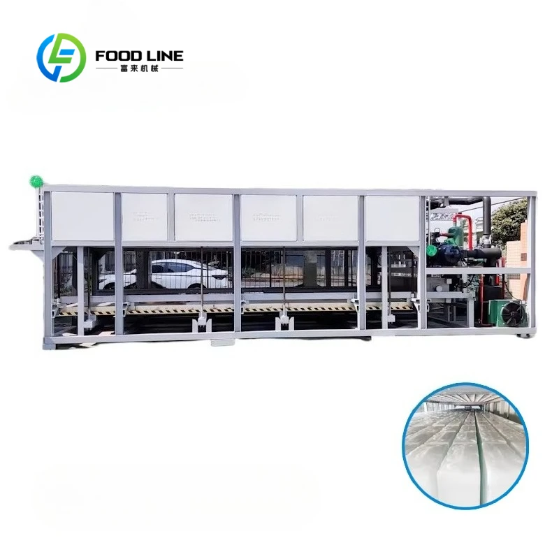 Customized PLC Control Industrial Ice Block Machine High Efficiency Stainless Steel Ice Brick Making Equipment for Commercial