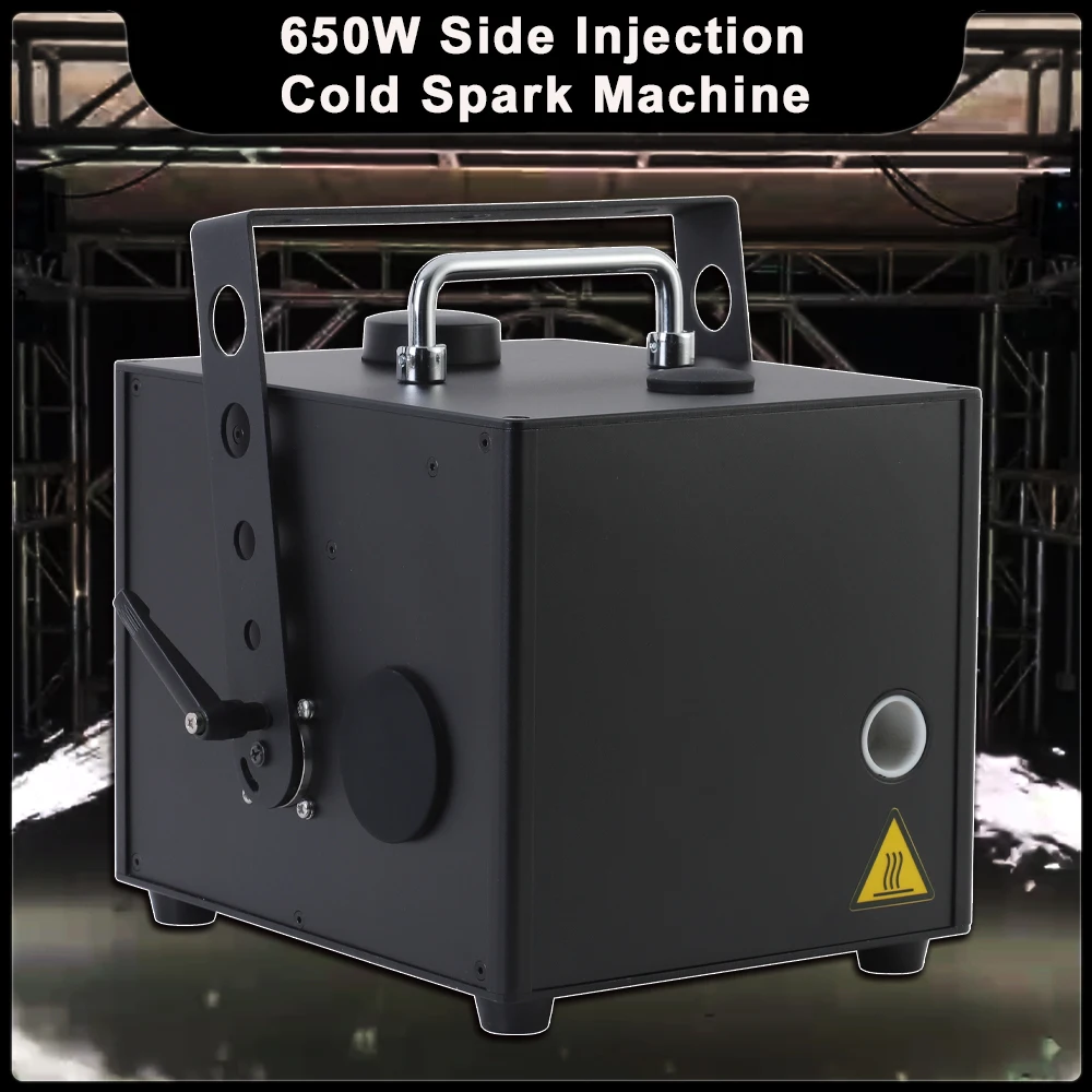 

New 650W side spray cold spark machine DMX remote control For DJ Disco Wedding Show Wedding Stage Effects Firework Machine