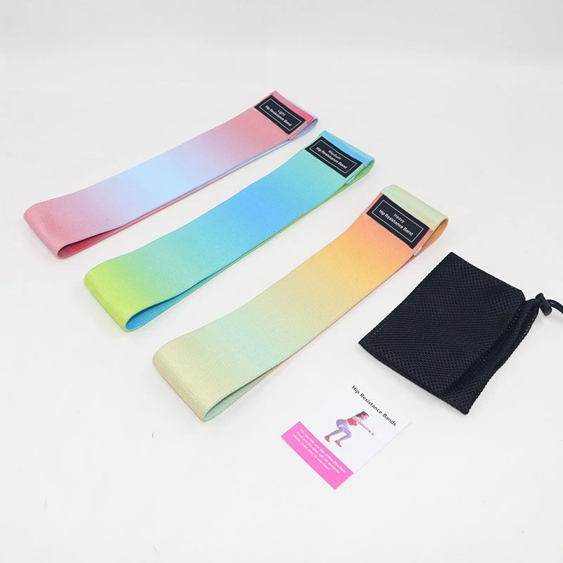 Fabric Booty Resistance Bands Non Slip Elastic Hip Loop Bands for Squats Glute Training Yoga Workout Fitness Equipment