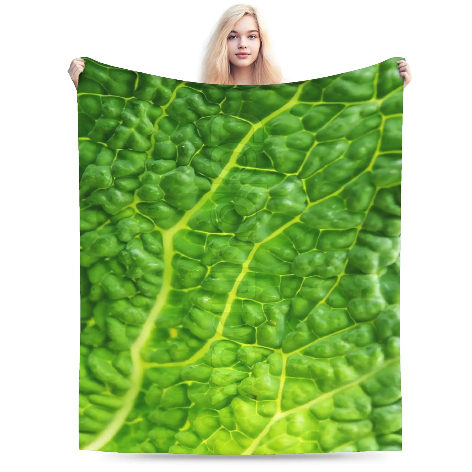 New Arrival Cabbage  Blanket Soft Fleece  Comfortable Throw Blanket Machine Washable