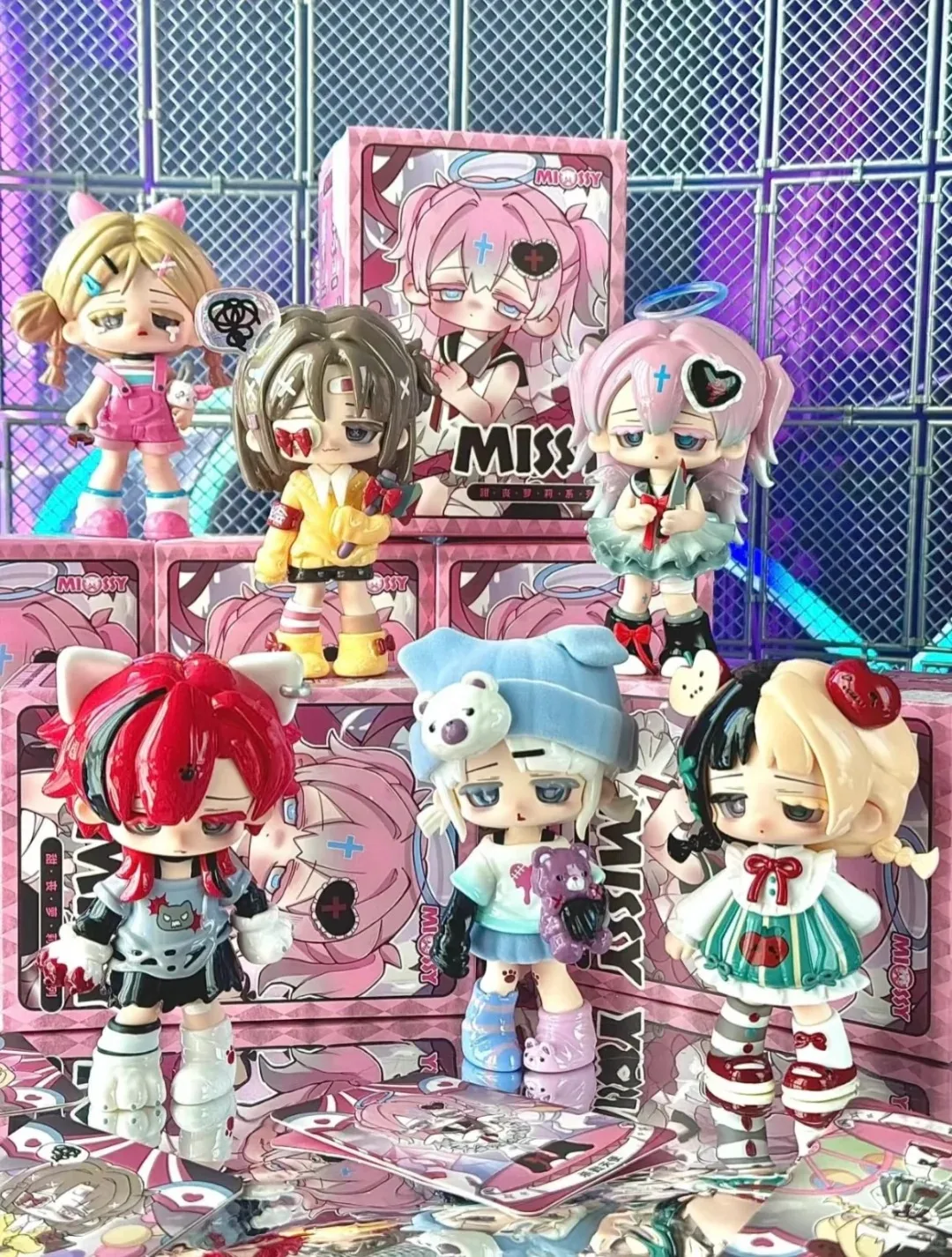 

Новая оригинальная милая траурная серия Лолита, слепая коробка, милые экшн-фигурки, игрушки, аниме-фигурки, кукла, декор, игрушка, ангел, подарок