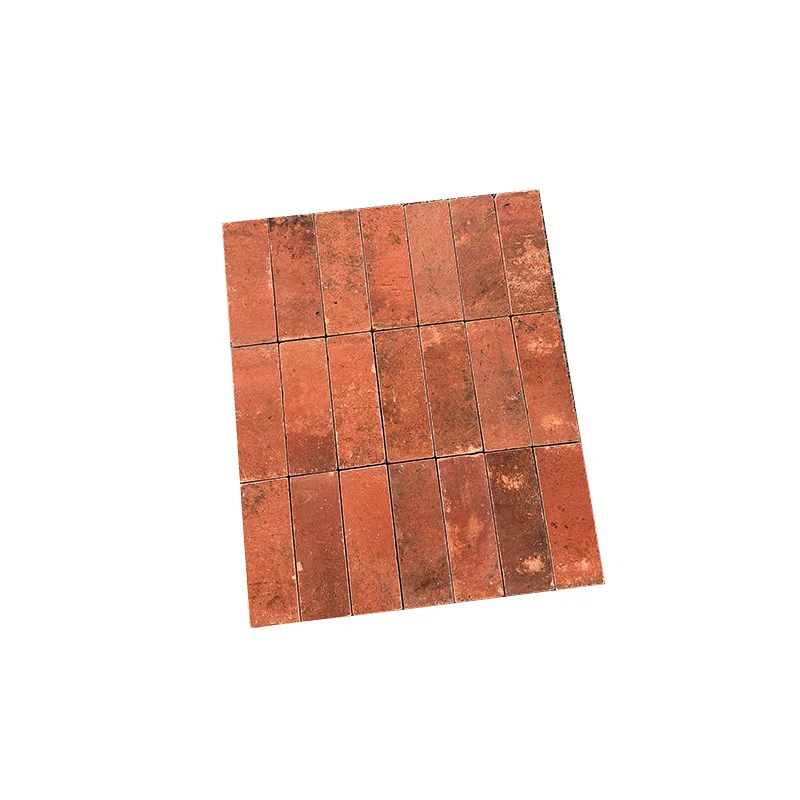 Retro terracotta red brick exterior wall brick, shop catering homestay background wall cinnabar red background wall brick