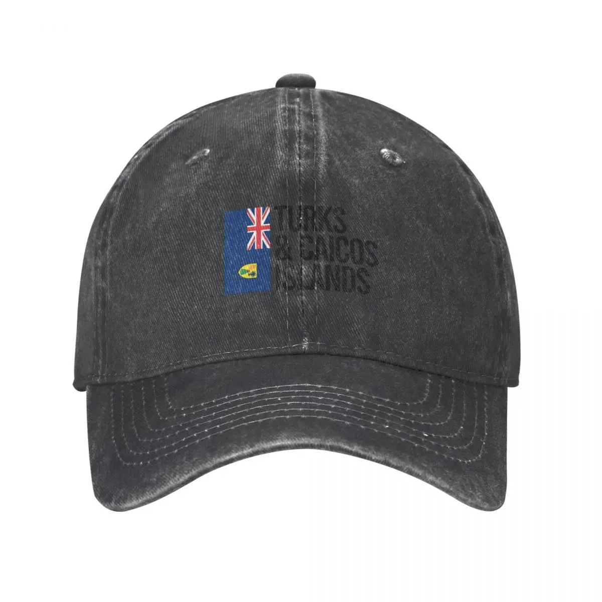 Turks & Caicos Islands Minimal Design collection Cowboy Hat Sun Hat For Children black Hat Man For The Sun Horse Girl Men's