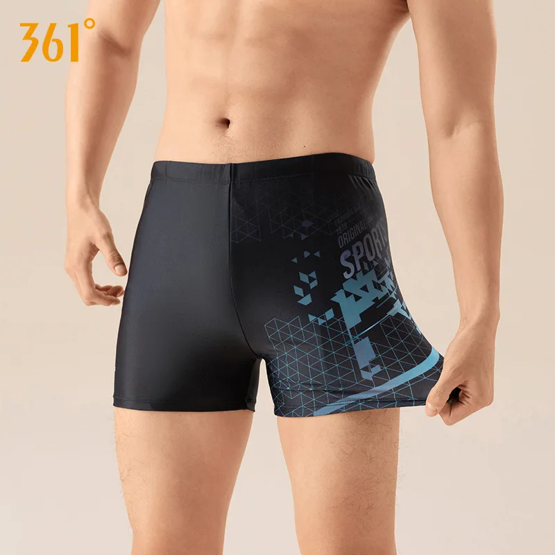 361Men Professional WaterProof Spandex Outdoor Swim Board Shorts protezione solare slip Boxer ad asciugatura rapida surf Beach Trunks