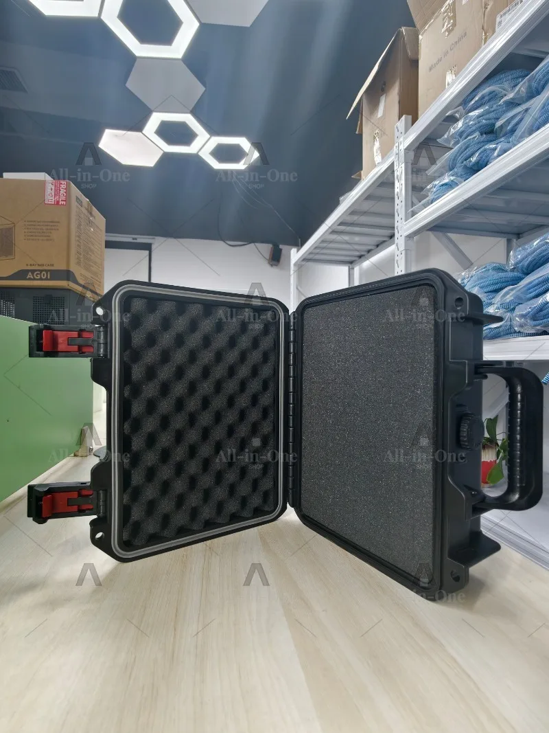 Double-Layer Microphone Storage Box PP Material Small Device Precision Instrument Safety Case for Sound Equipment