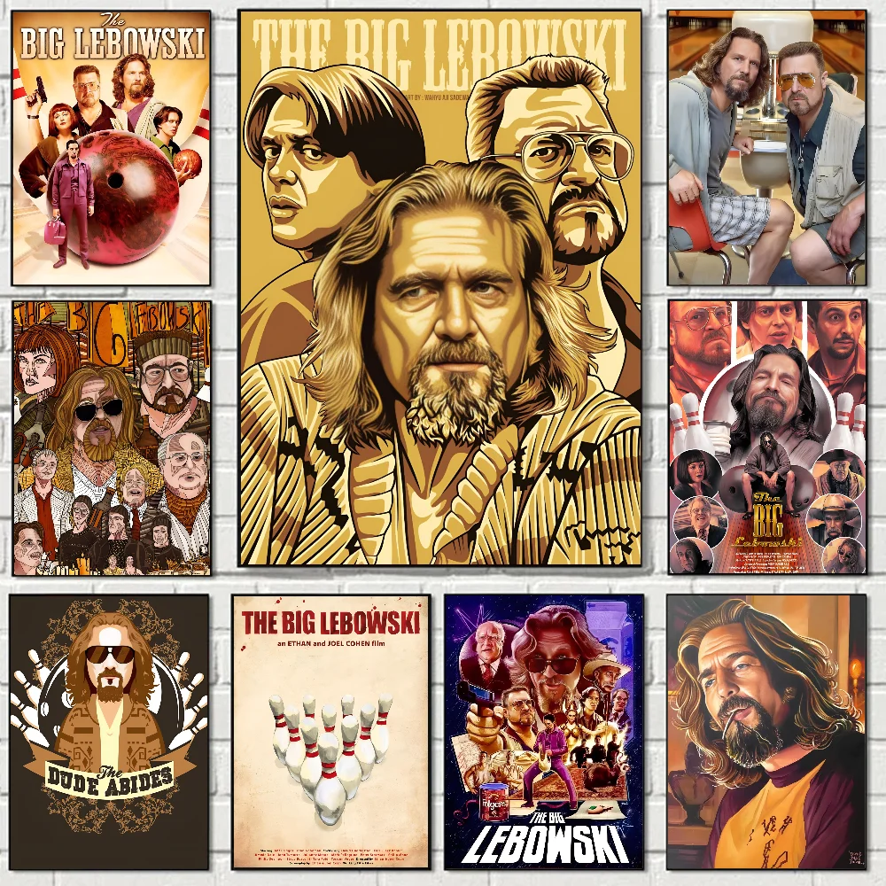 The Big Lebowski The Dude Comedy Movie Poster Paper Print Home Living Room Bedroom Entrance Bar Restaurant Cafe Art Paint