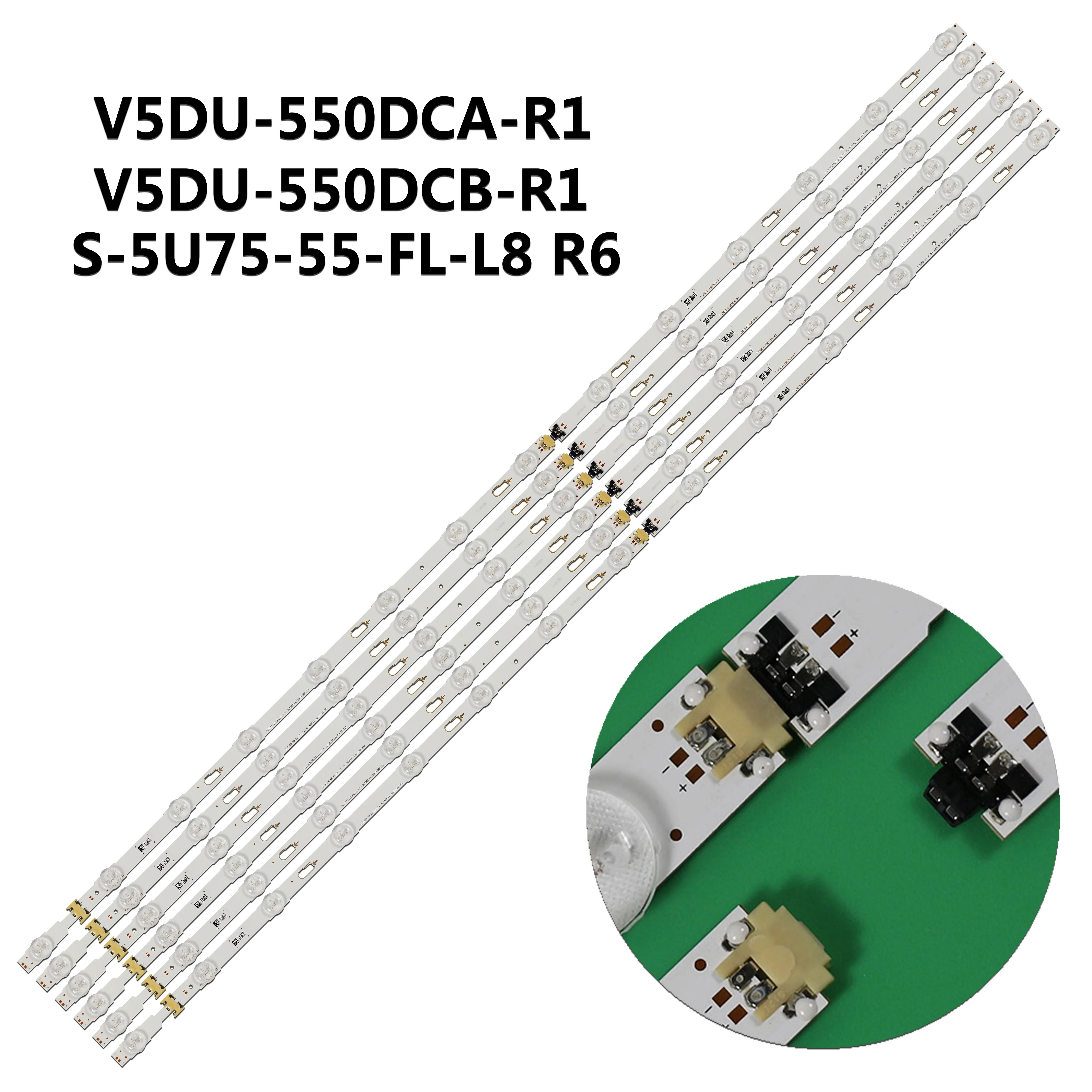 

14 светодиодов, новая светодиодная лента для подсветки S_5U75_55_FL LM41-00136A 34798A 34797A LM41-00135A для Samsung UE55JU7500 UE55JU6740 UE55JU7000