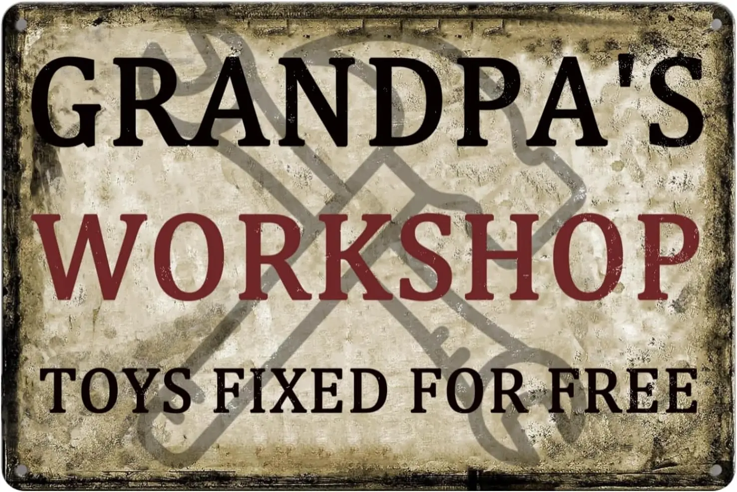 Funny Garage Sign Vintage Workshop Metal Tin Signs Man Cave Decor GRANDPA;S Gift For Grandpa Papa;S Wall De