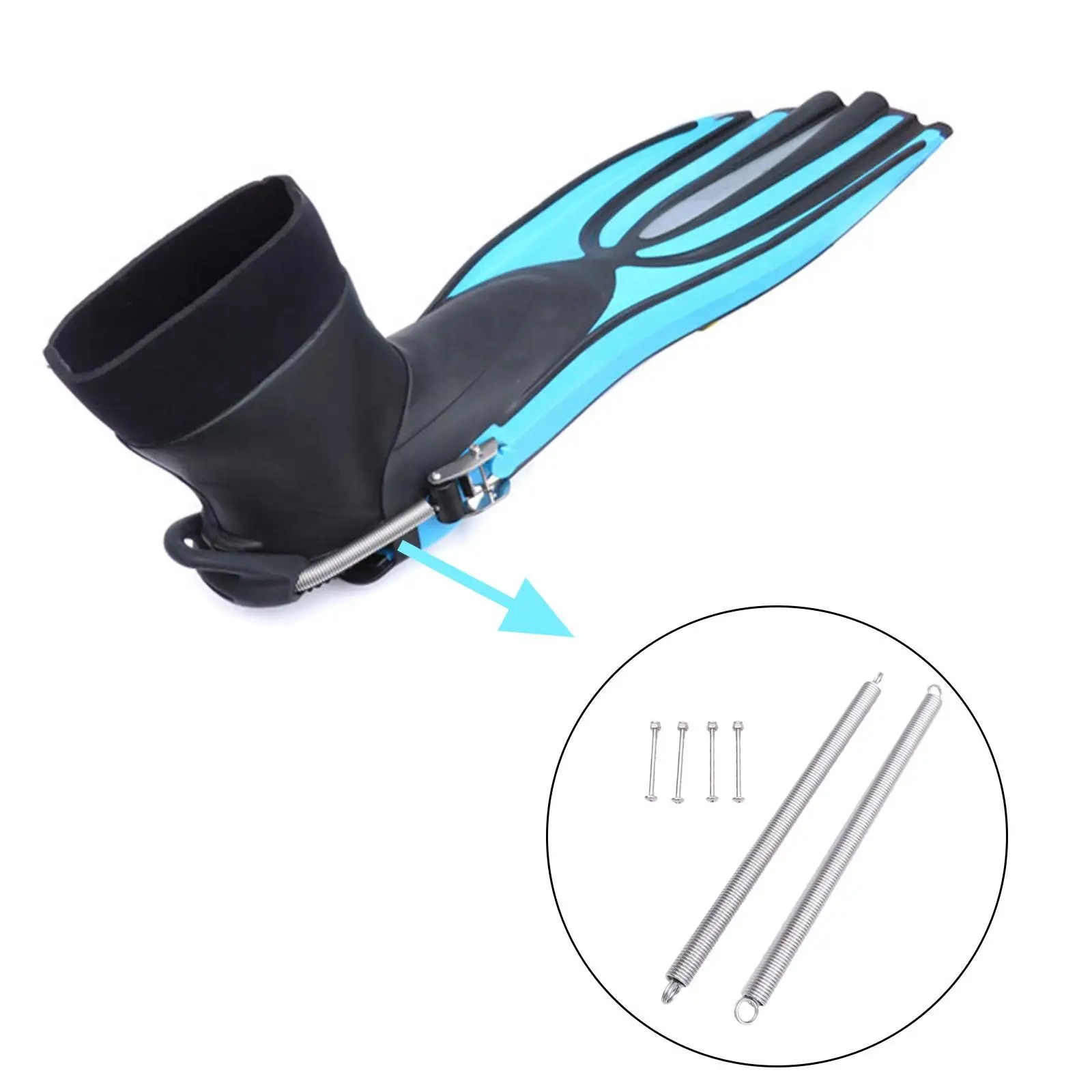 

Комплект сменных ремней для ласт для дайвинга с винтами из нержавеющей стали, инструмент для снорклинга и плавания, аксессуары для подводного плавания