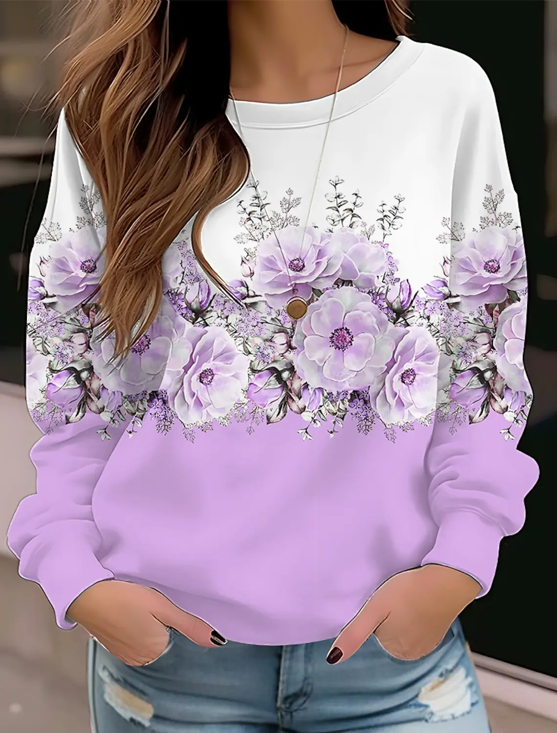 Women\'s Long Sleeve T-shirt for Women Clothing Casual Flower 3D Print Tops Tee Shirt Fashion STreetwear Harajuku Clothing