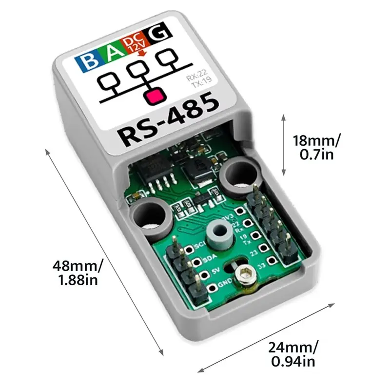 Converter Base For ATOMIC RS-485 For M5stack Level Conversion Base RS485 Base Level Shifter Base DC/DC Step-Down