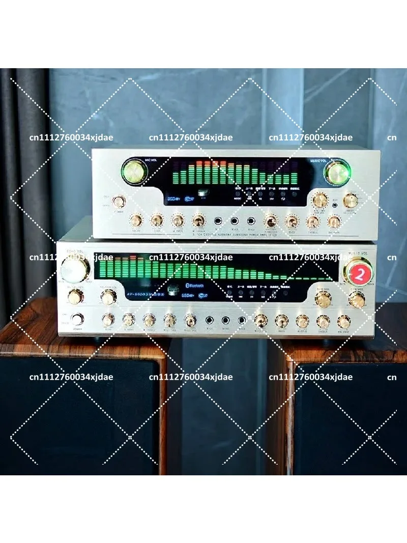 Professional High-Power Amplifier with Optical Fiber, Coaxial Inputs, Karaoke Support & Heavy Bass