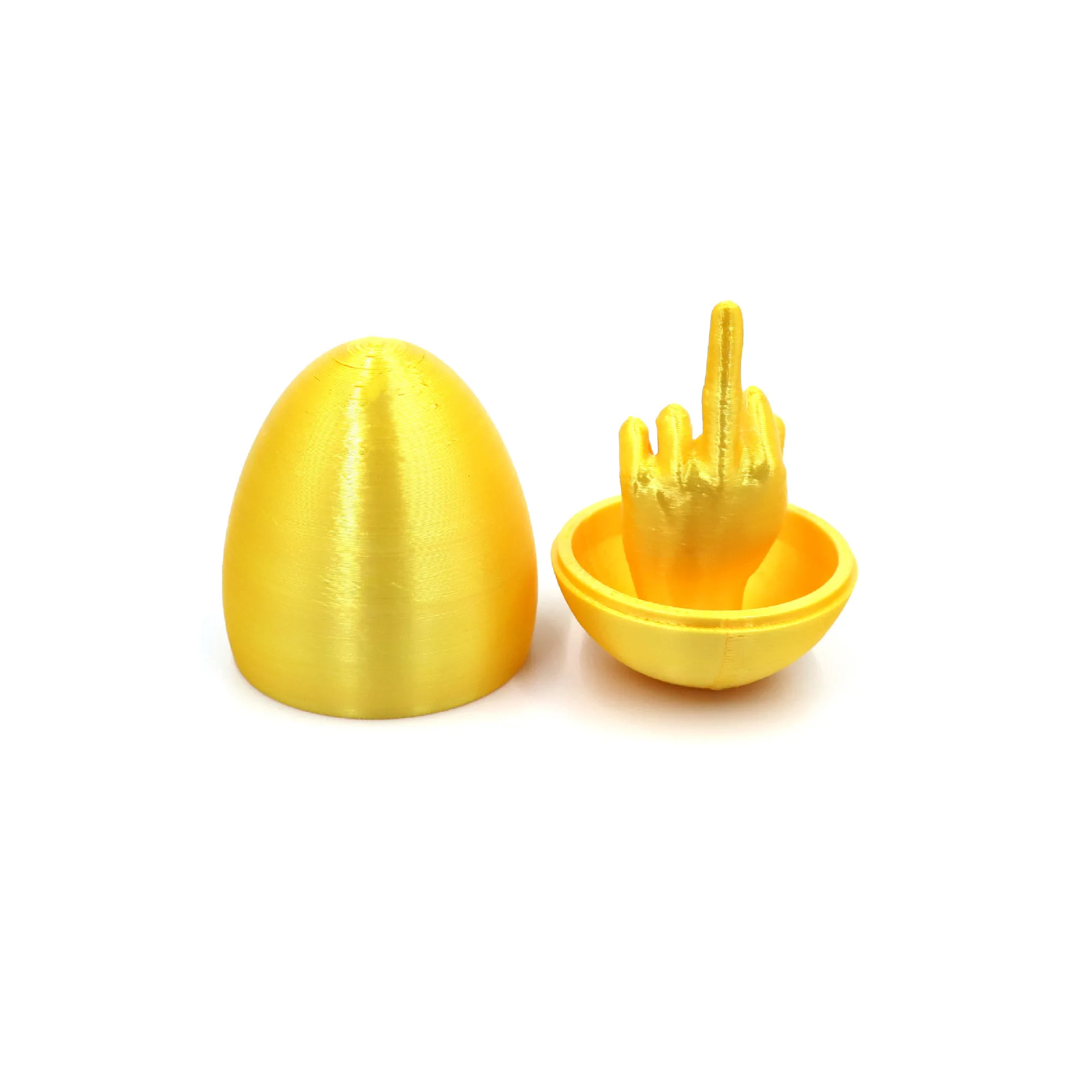 Nieuwigheid Simulatie Ei Speelgoed Creatief 3D Afdrukken Verrassing Middelvinger Eieren Kinderen Verjaardag Pasen Verrassing Eieren Party Parodie Cadeau