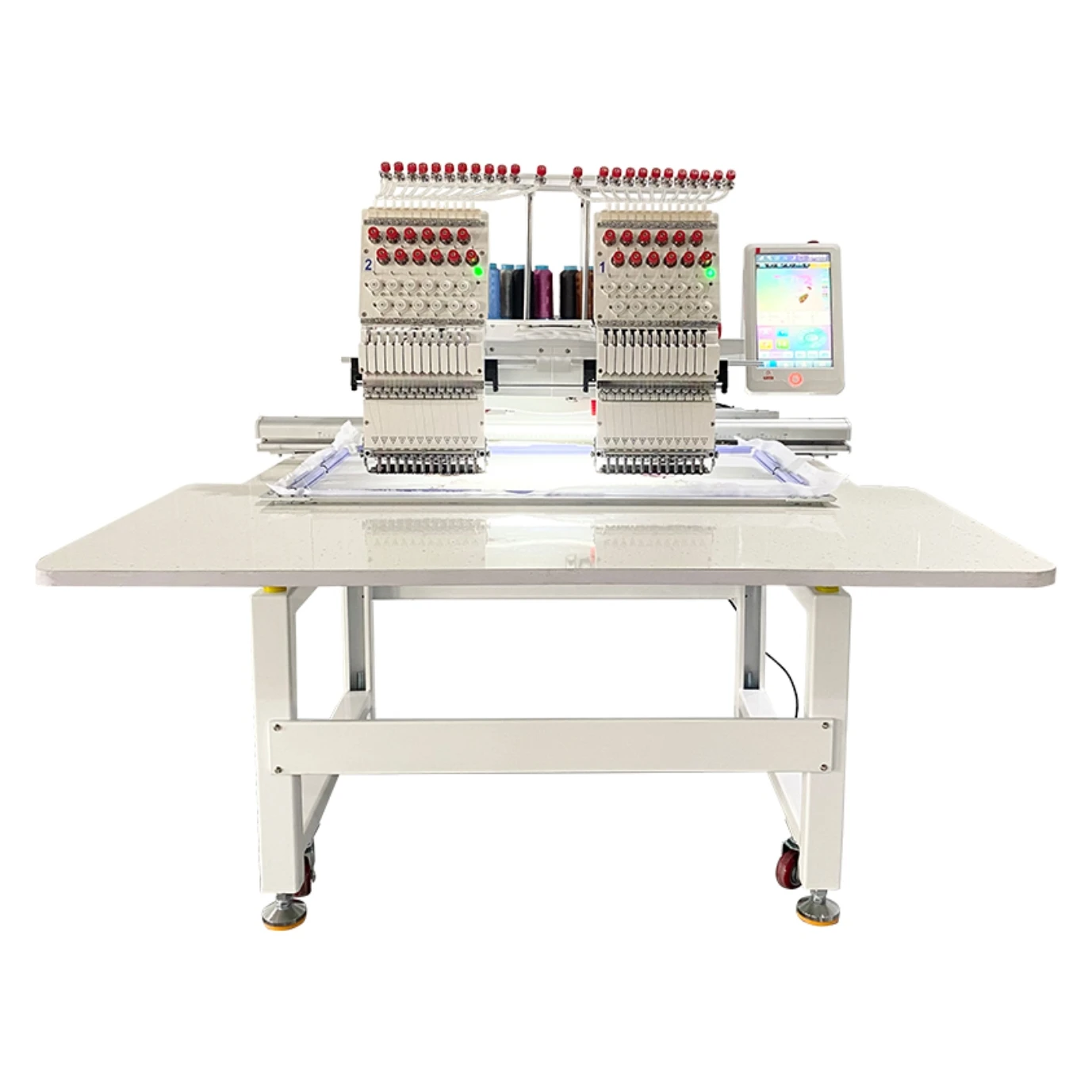 

Industrial Garment Machinery Double Head Computer Embroidery Machine 2 Heads