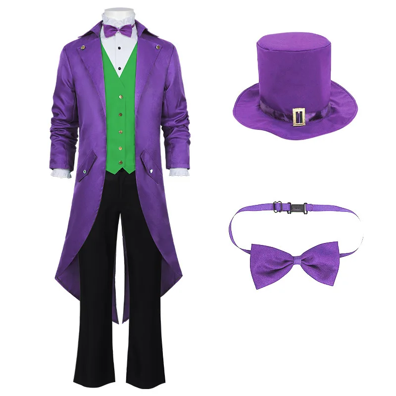 فستان كرنفال الهالوين التنكري الجديد للرجال طقم معطف خلفي بالبخار فستان الأداء الأيرلندي زي أداء المسرح الساحر